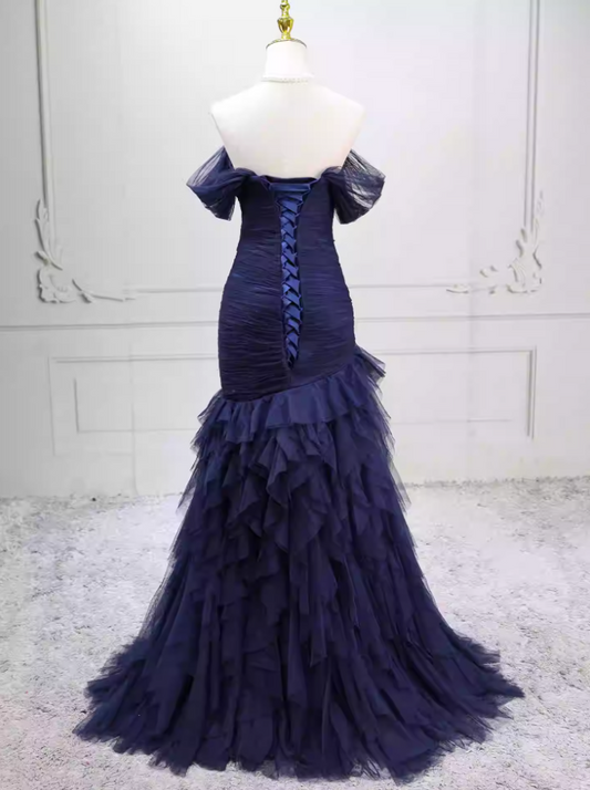 dusty blue dress for wedding guest Light Blue A-line V-neck Prom Dresses With Appliques SP756 main image 0