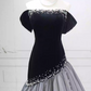 Robe de bal de princesse bustier à volants en satin long, robe de soirée C8117
