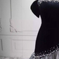 Robe de bal de princesse bustier à volants en satin long, robe de soirée C8117