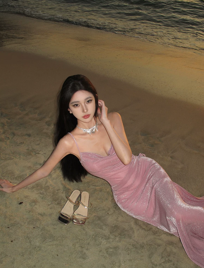Robe de bal de princesse bustier à volants en satin long, robe de soirée C8117