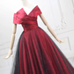 Glittering Off-the-Shoulder Red Ball Gown  Sequins Tulle Satin Sweet 16 Dresses C8293