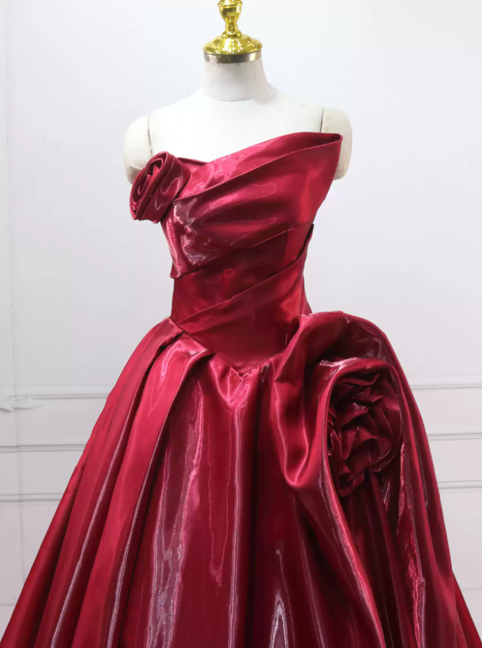 Jolie robe de bal en tulle à décolleté en cœur et longues couches rouges pour les robes de bal Sweet 16 C3210