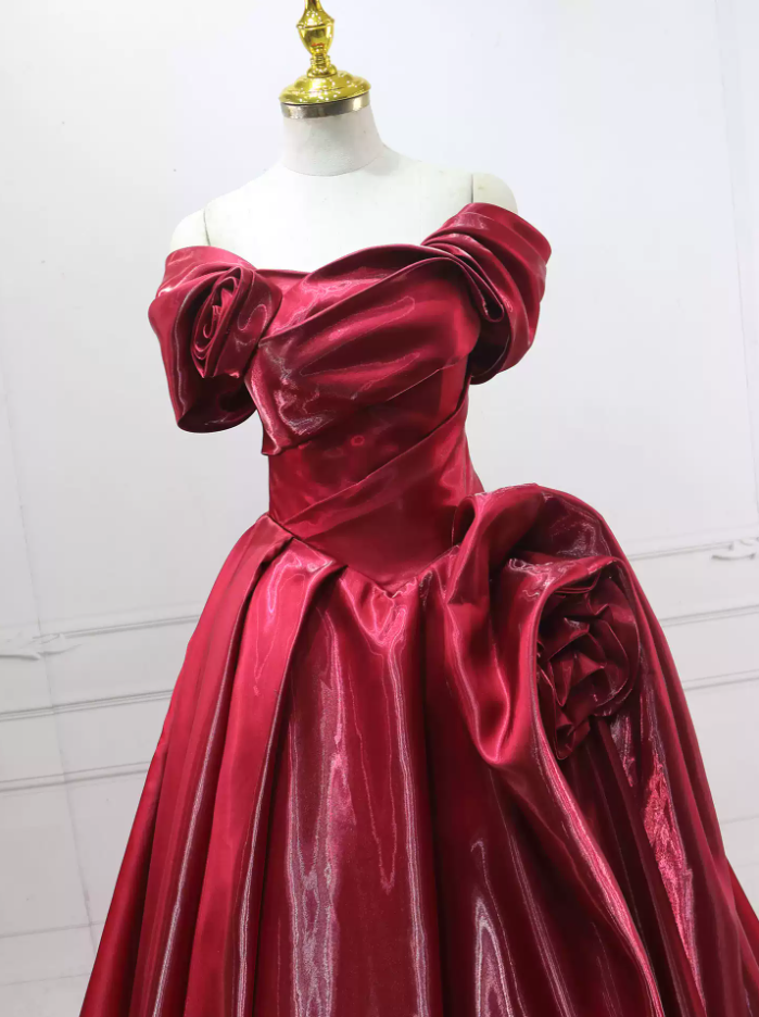 Jolie robe de bal en tulle à décolleté en cœur et longues couches rouges pour les robes de bal Sweet 16 C3210