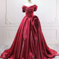Jolie robe de bal en tulle à décolleté en cœur et longues couches rouges pour les robes de bal Sweet 16 C3210