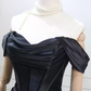 Robe de bal de princesse bustier à volants en satin long, robe de soirée C8117