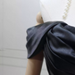 Robe de bal de princesse bustier à volants en satin long, robe de soirée C8117