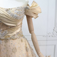 Unique Off-the-Shoulder Beige Ball Gown Sequins Sweet 16 Dresses C8301