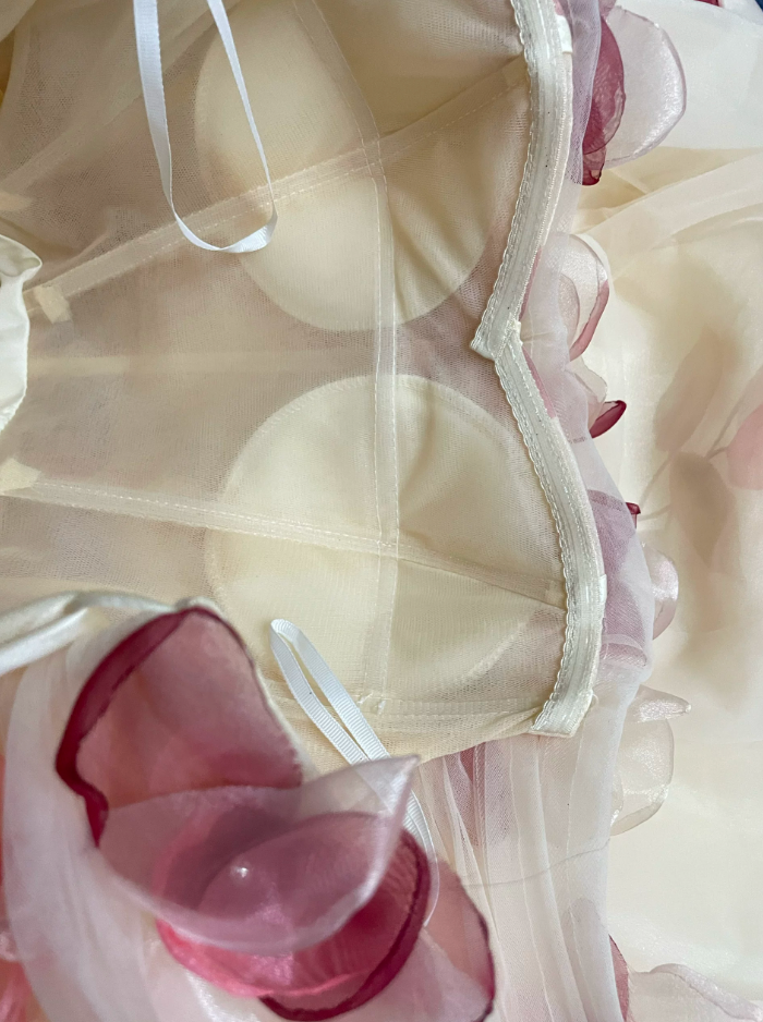 Jolie robe de bal en tulle à décolleté en cœur et longues couches rouges pour les robes de bal Sweet 16 C3210