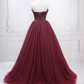 Alluring Burgundy Ball Gown Strapless Tulle Sweet 16 Dresses C8314