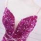 Robe de bal de princesse bustier à volants en satin long, robe de soirée C8117