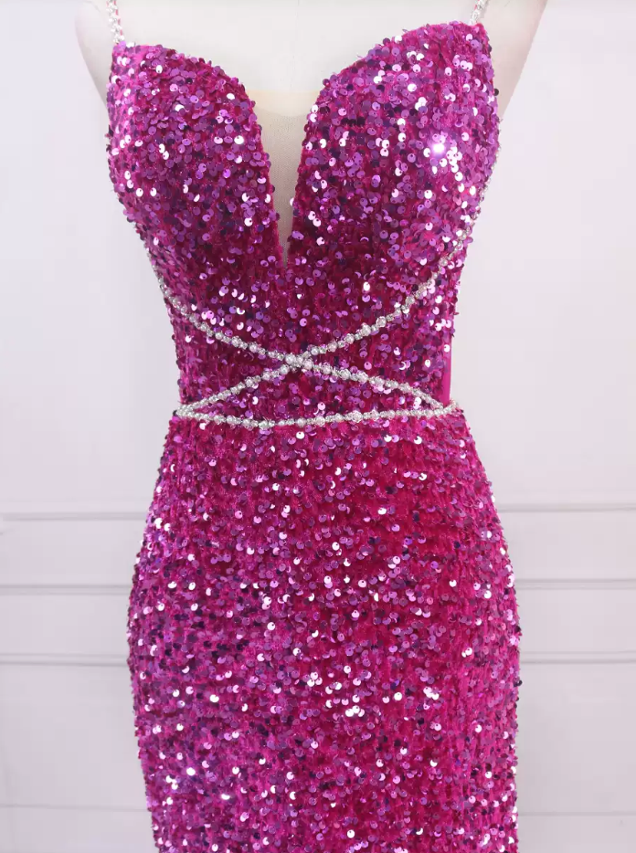 Robe de bal de princesse bustier à volants en satin long, robe de soirée C8117