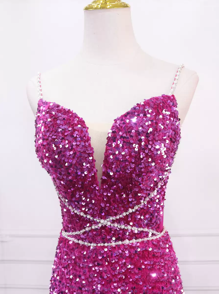 Robe de bal de princesse bustier à volants en satin long, robe de soirée C8117