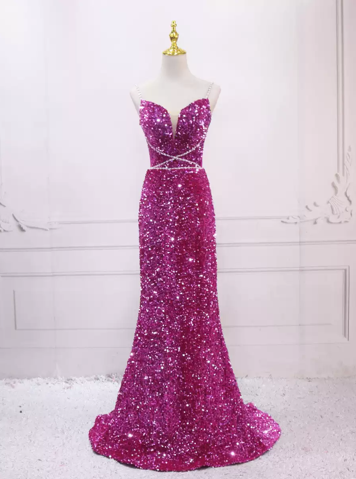 Robe de bal de princesse bustier à volants en satin long, robe de soirée C8117