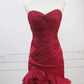 Classical Strapless Tulle Prom Dress Long Mermaid Evening Dress C8321