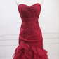 Classical Strapless Tulle Prom Dress Long Mermaid Evening Dress C8321