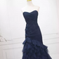 Classical Strapless Tulle Prom Dress Long Mermaid Evening Dress C8321