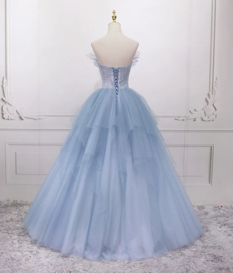 Jolie robe de bal en tulle à décolleté en cœur et longues couches rouges pour les robes de bal Sweet 16 C3210