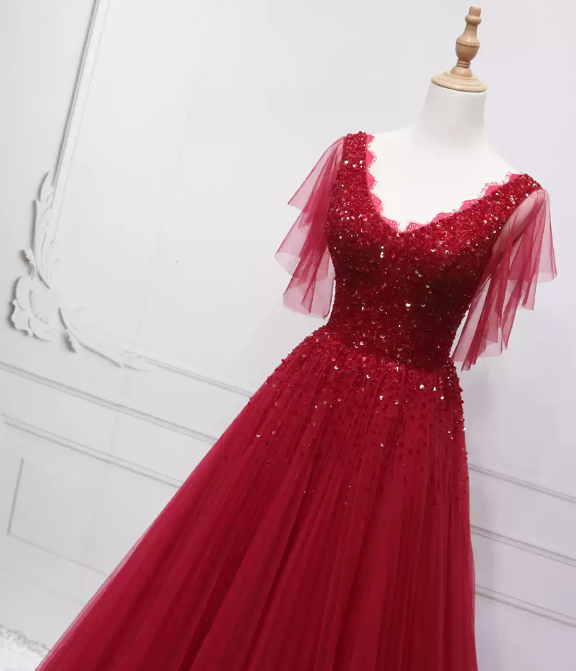 Jolie robe de bal en tulle à décolleté en cœur et longues couches rouges pour les robes de bal Sweet 16 C3210