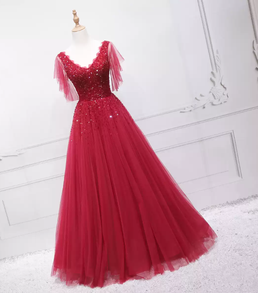 Jolie robe de bal en tulle à décolleté en cœur et longues couches rouges pour les robes de bal Sweet 16 C3210