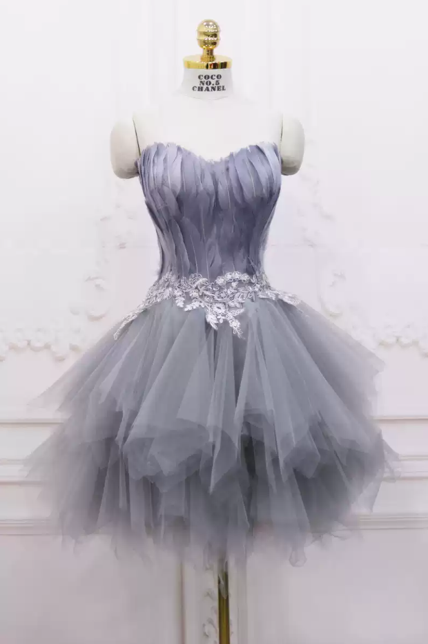 Mini robe de soirée en satin, sans bretelles, sans manches, ligne a, simple, C899