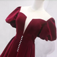 Robe de bal de princesse bustier à volants en satin long, robe de soirée C8117