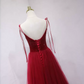 Robe de bal de princesse bustier à volants en satin long, robe de soirée C8117