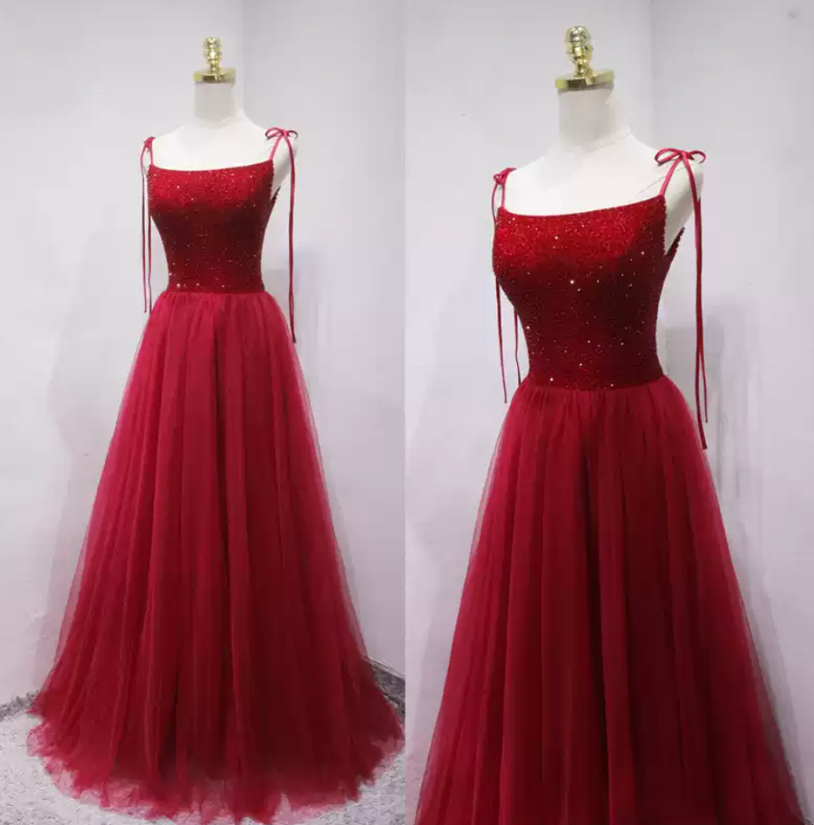 Robe de bal de princesse bustier à volants en satin long, robe de soirée C8117