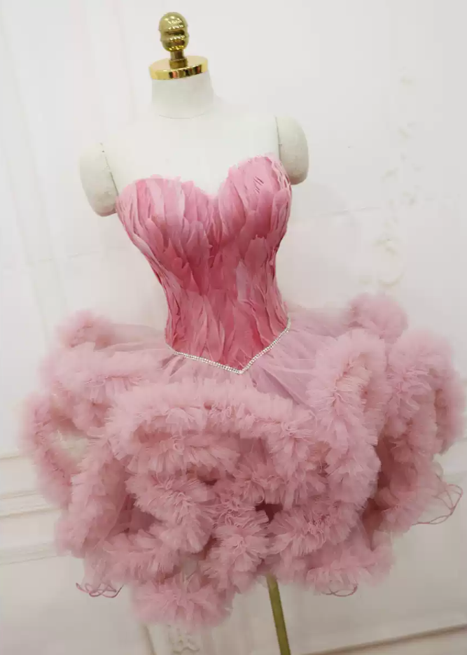Mini robe de soirée en satin, sans bretelles, sans manches, ligne a, simple, C899
