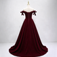 Robe de bal de princesse bustier à volants en satin long, robe de soirée C8117