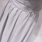 Simple Off-the-Shoulder Grey Prom Dress Ruffles A-Line Formal Dress C8343