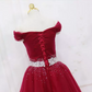 Mini robe de soirée en satin, sans bretelles, sans manches, ligne a, simple, C899