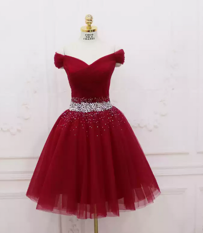 Mini robe de soirée en satin, sans bretelles, sans manches, ligne a, simple, C899