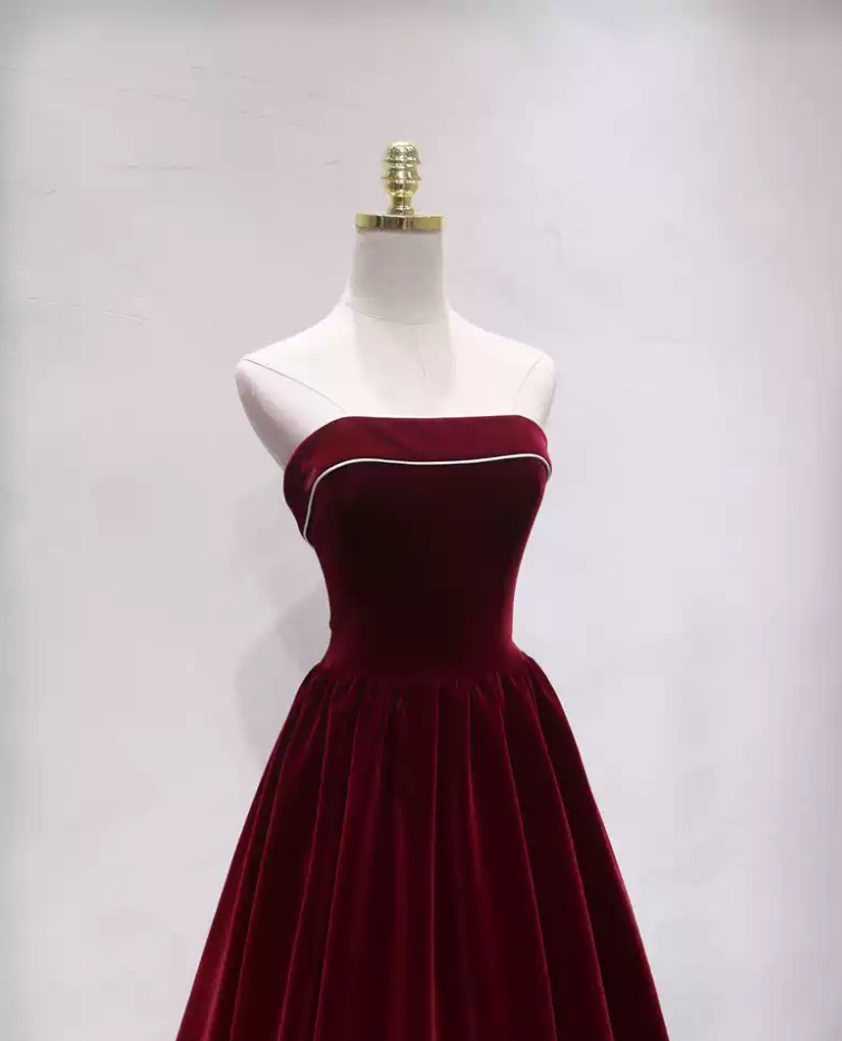 Robe de bal de princesse bustier à volants en satin long, robe de soirée C8117