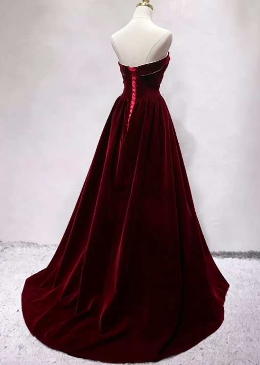 Robe de bal de princesse bustier à volants en satin long, robe de soirée C8117