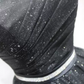 Charming Strapless Black Homecoming Dress Sequins A-Line Tulle Birthday Dress C8351