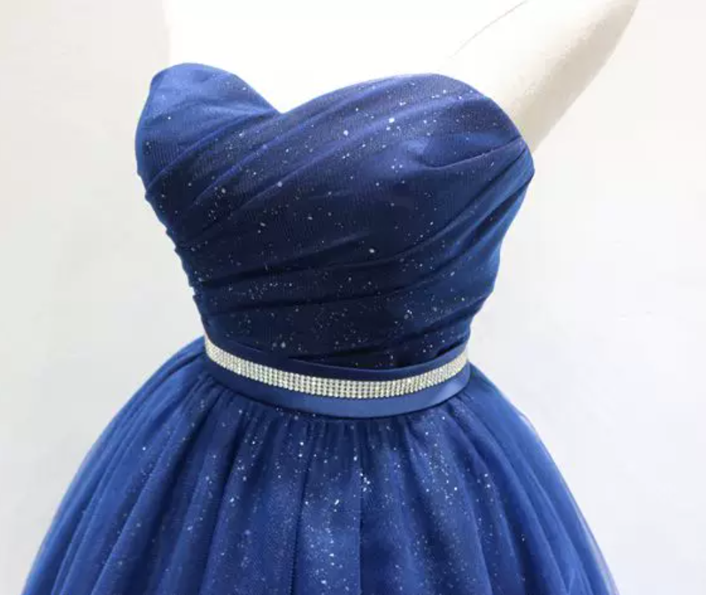 Mini robe de soirée en satin, sans bretelles, sans manches, ligne a, simple, C899