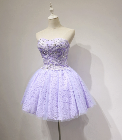 Mini robe de soirée en satin, sans bretelles, sans manches, ligne a, simple, C899