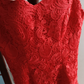 Charming Off-Shoulder Red Prom Dress Lace Sheath Formal Dress C8365