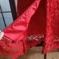 Charming Off-Shoulder Red Prom Dress Lace Sheath Formal Dress C8365