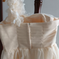 Mini robe de soirée en satin, sans bretelles, sans manches, ligne a, simple, C899
