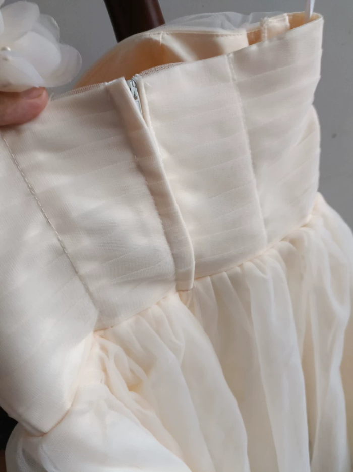 Mini robe de soirée en satin, sans bretelles, sans manches, ligne a, simple, C899