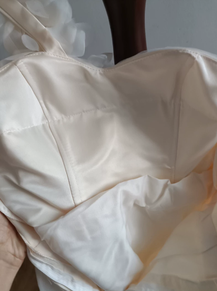 Mini robe de soirée en satin, sans bretelles, sans manches, ligne a, simple, C899