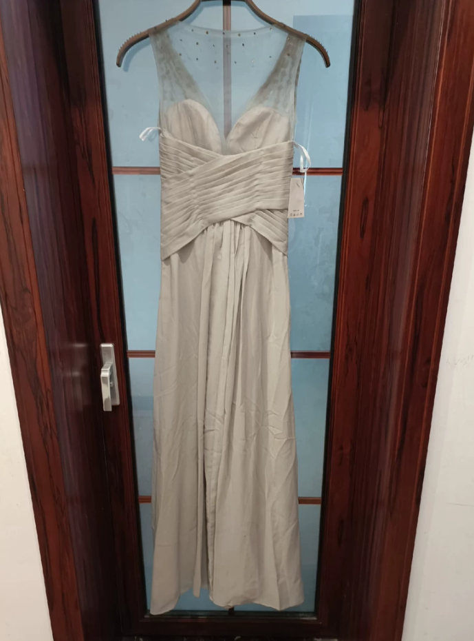 Robe de bal de princesse bustier à volants en satin long, robe de soirée C8117