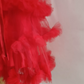 Sexy Red Beaded Homecoming Dress Ruffles Tulle A-Line Tulle Birthday Dress C8370