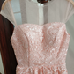 Mini robe de soirée en satin, sans bretelles, sans manches, ligne a, simple, C899