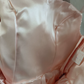 Mini robe de soirée en satin, sans bretelles, sans manches, ligne a, simple, C899
