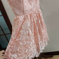 Mini robe de soirée en satin, sans bretelles, sans manches, ligne a, simple, C899