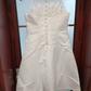 Graceful Satin White Homecoming Dress Lace A-Line Birthday Dress C8372