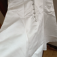 Graceful Satin White Homecoming Dress Lace A-Line Birthday Dress C8372