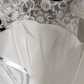 Graceful Satin White Homecoming Dress Lace A-Line Birthday Dress C8372